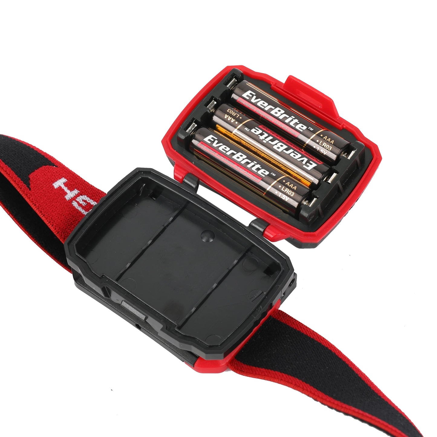300-Lumens LED Battery Powered Headlamp with 5 Modes and Adjustable Head Strap, 3 Batteries, 0.14 Lbs