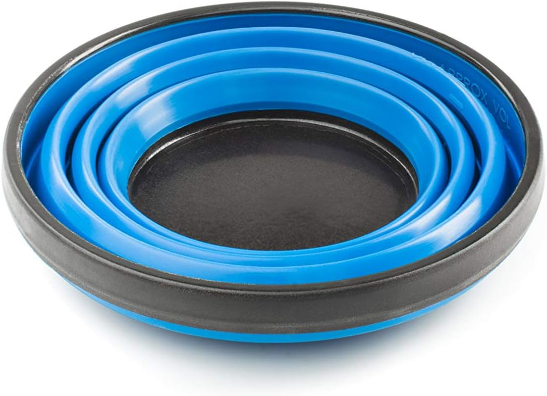 Escape Tumbler I Collapsible, Silicone Cup for Travel, Backpacking, Camping and RV - Blue